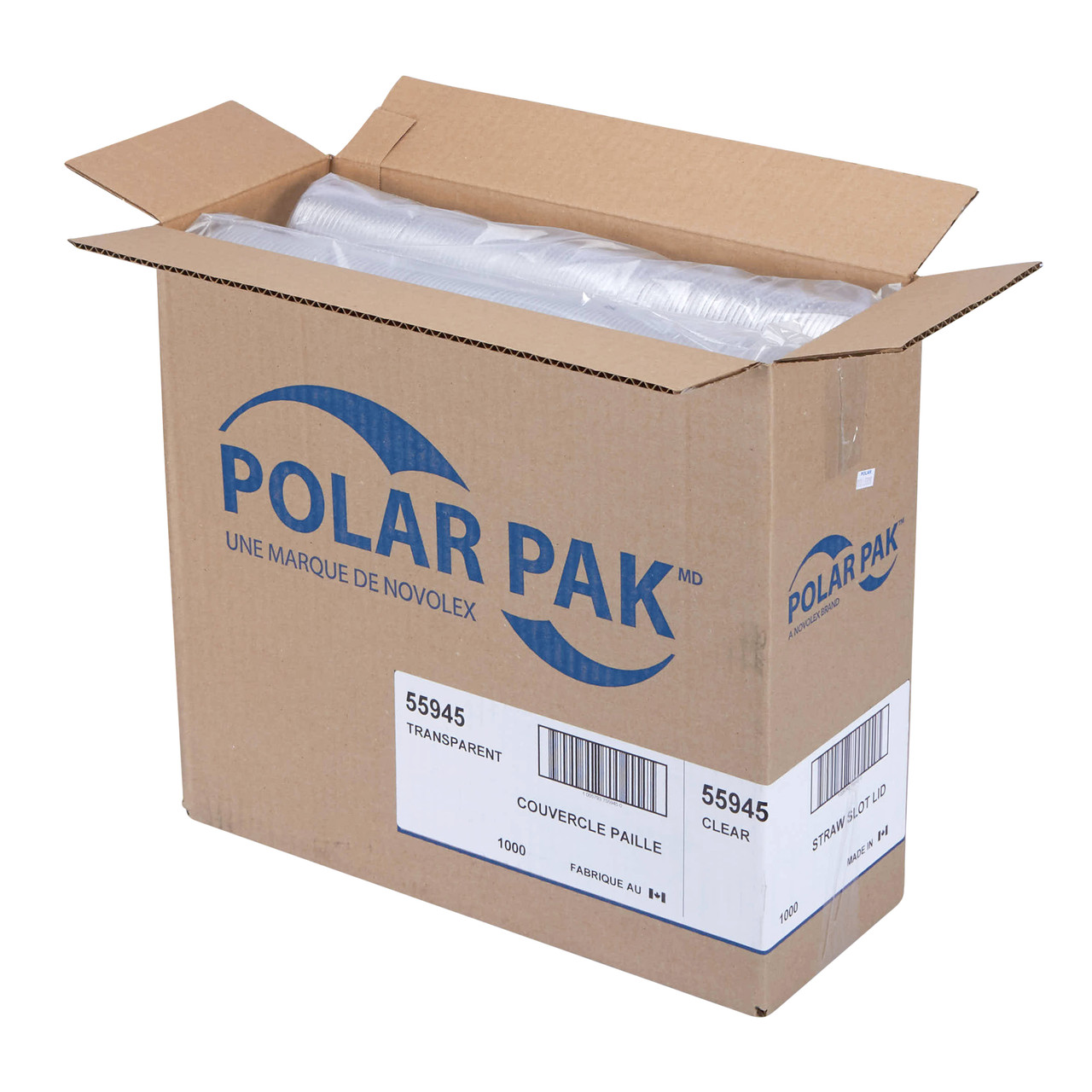 Cold Cup Lids 73mm Straw Slotted Clear Lid 55945