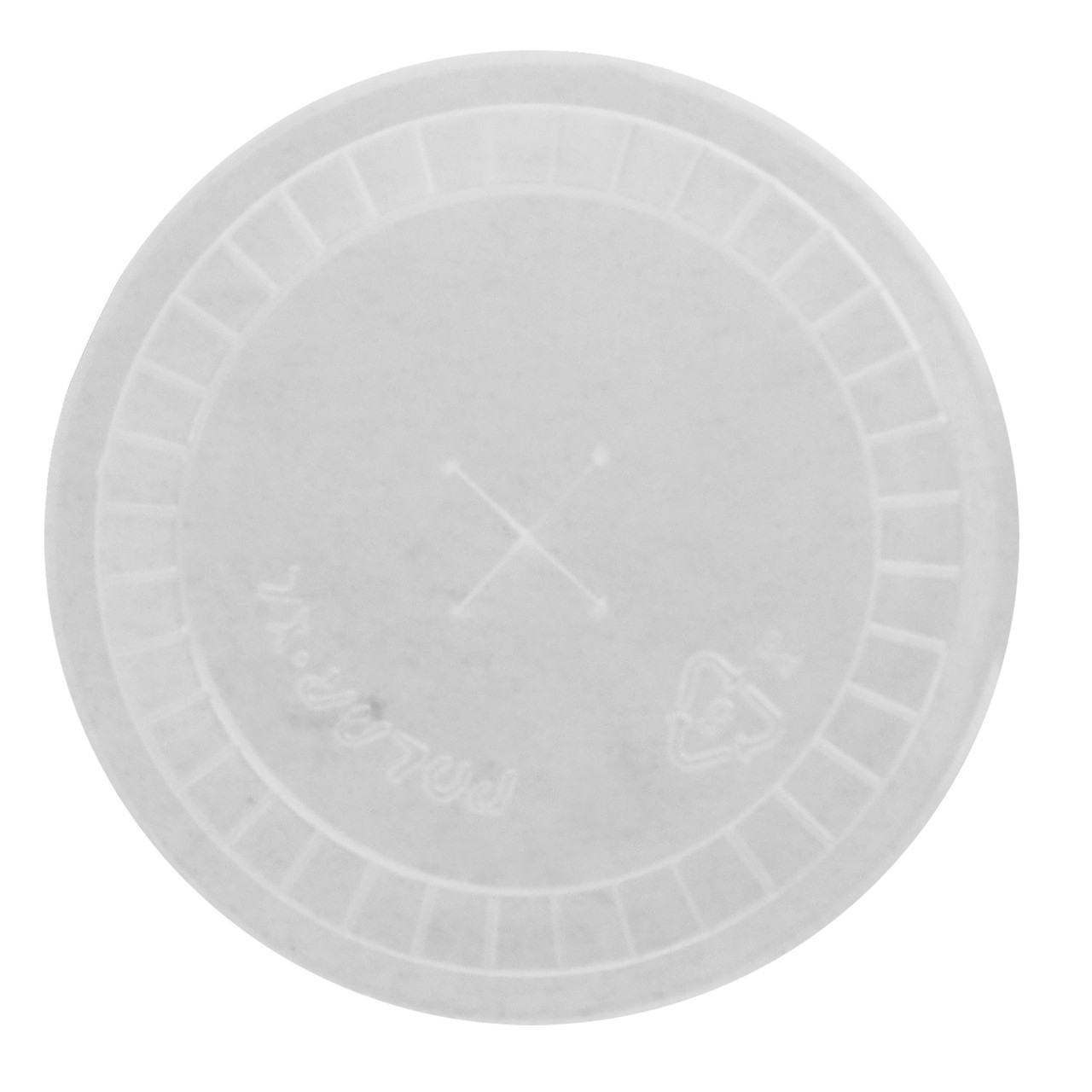 Cold Cup Lids 73mm Straw Slotted Translucent Lid 55947