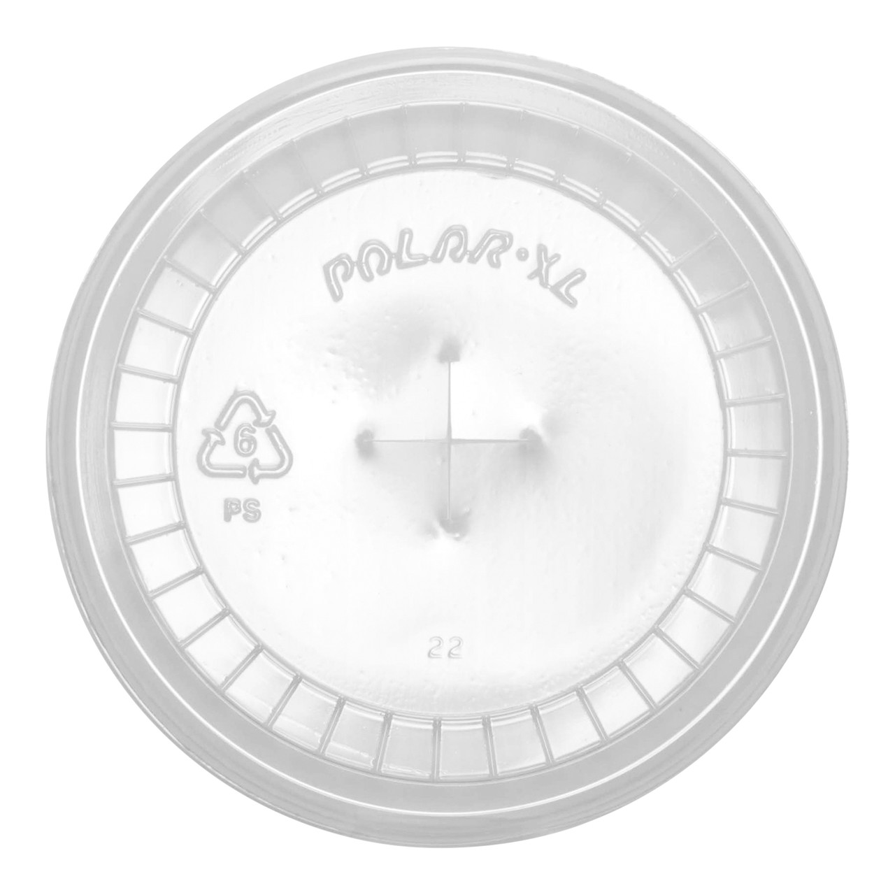 Cold Cup Lids 73mm Straw Slotted Translucent Lid 55947