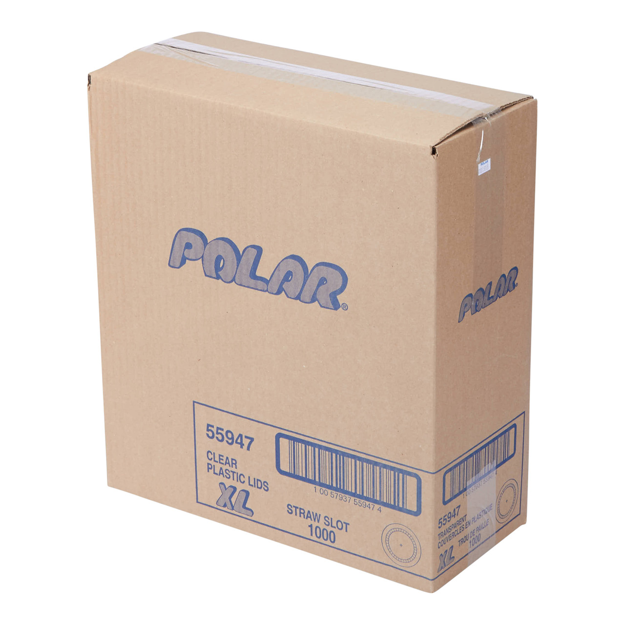 Cold Cup Lids 73mm Straw Slotted Translucent Lid 55947
