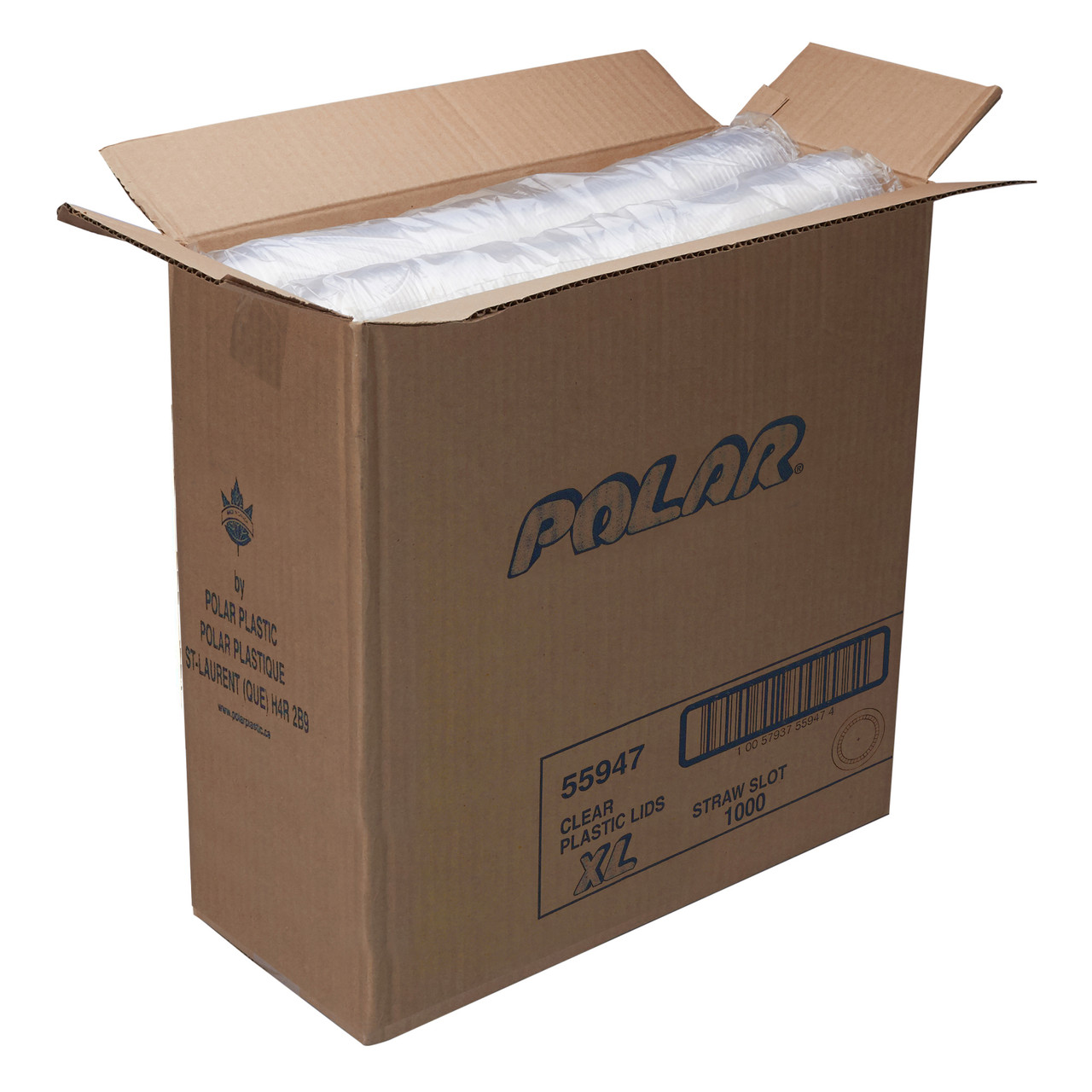 Cold Cup Lids 73mm Straw Slotted Translucent Lid 55947