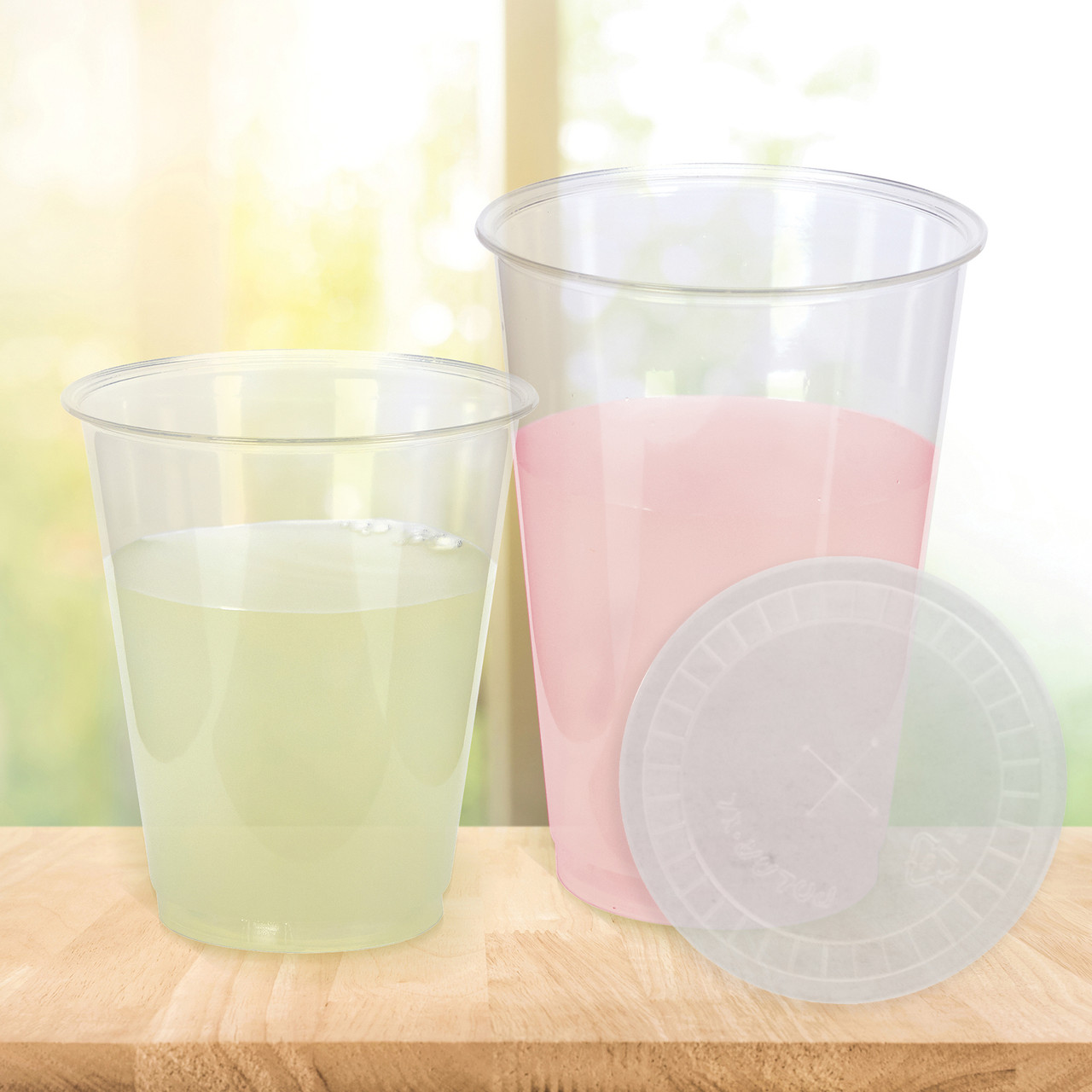 Cold Cup Lids 73mm Straw Slotted Translucent Lid 55947