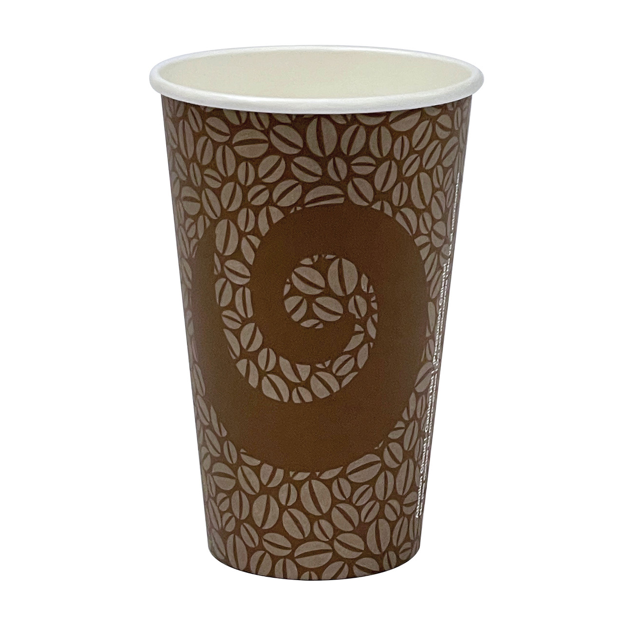 Touch Paper Hot Cups 16 fl oz 473ml Brown Design Single Wall Hot Cup TI20038 Touch Paper Hot Cups 16 fl oz 473ml Brown Design Single Wall Hot Cup TI20038