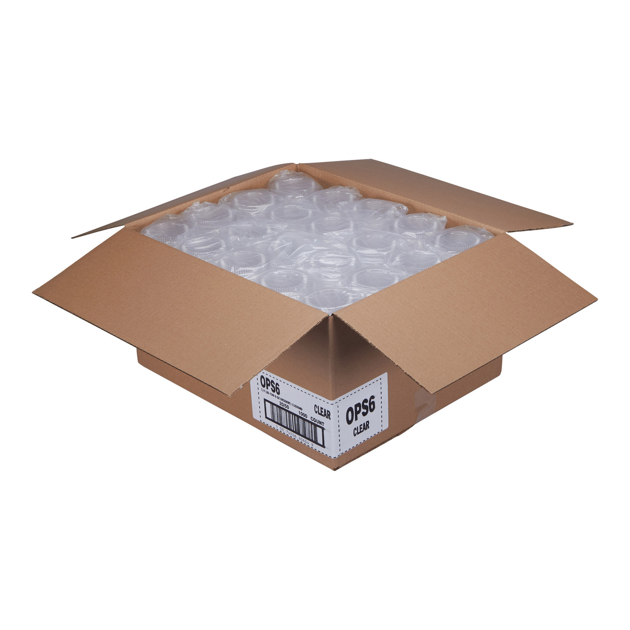 Classic Dessert Dessertware Clear Thermoformed Lid for HD6  CD6 OPS6
