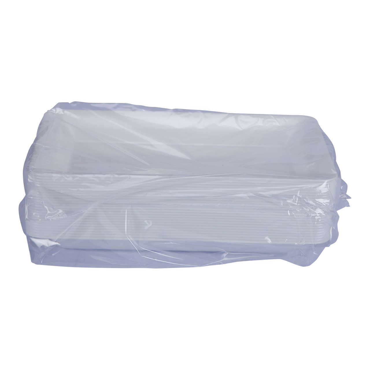 CaterLine Rigid Injection Molded Trays 14 x 10 White Rectangle Tray A1410WH