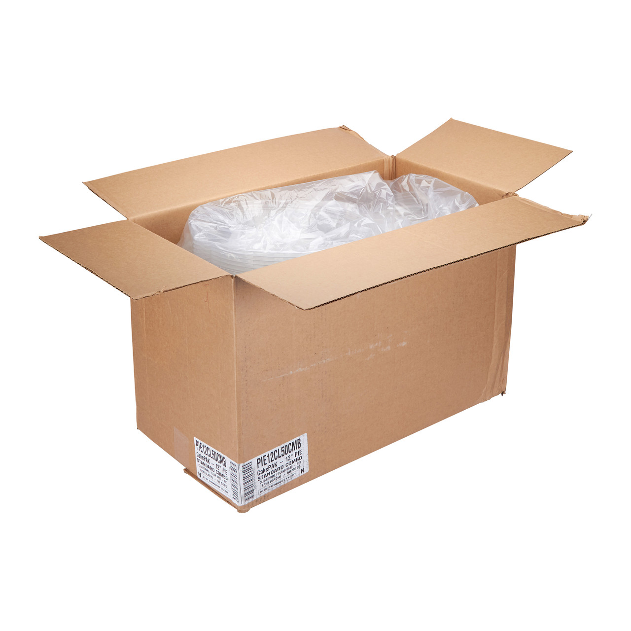 Pie Containers 12 Clear Pie Combo BaseDome PIE12CL50CMB