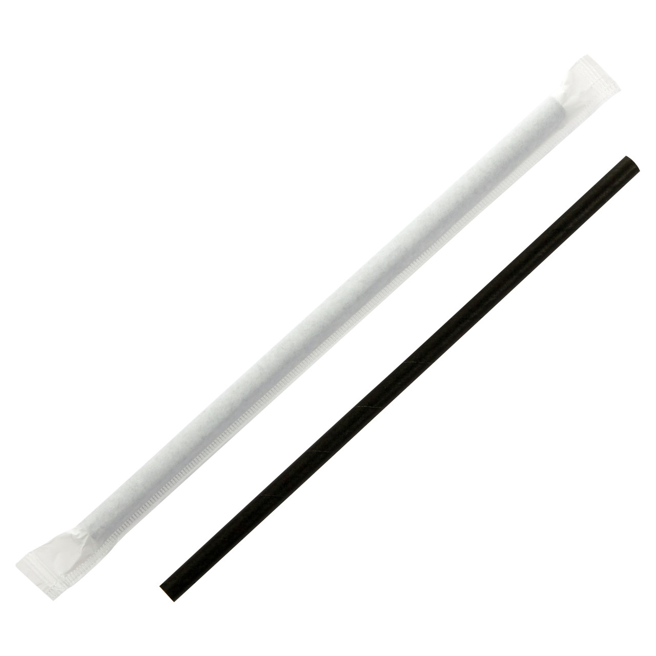 Touch Straws 77 Black Paper Jumbo Straws 7mm Individually Wrapped TI92955BP Touch Straws 77 Black Paper Jumbo Straws 7mm Individually Wrapped TI92955BP
