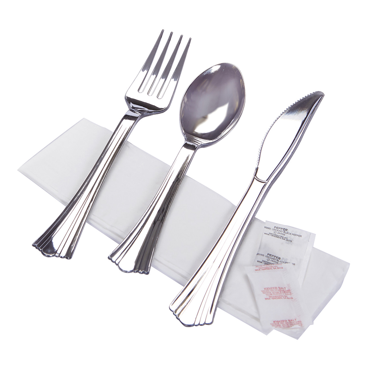Reflections Cutlery Napkin Kits FKS Salt Pepper 2Ply Napkin Kit REFKIT3