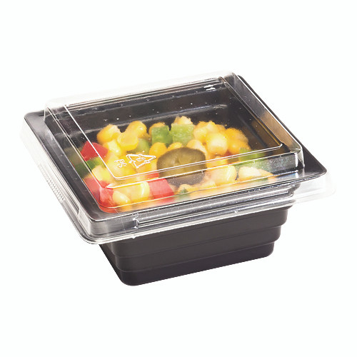 Polar Pak® Grab & Go Containers 5 oz Black Tray (29929)