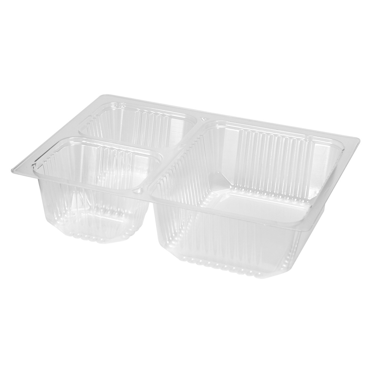 Polar Pak Grab Go Containers Clear 3 Compartment Container 82723 Polar Pak Grab Go Containers Clear 3 Compartment Container 82723