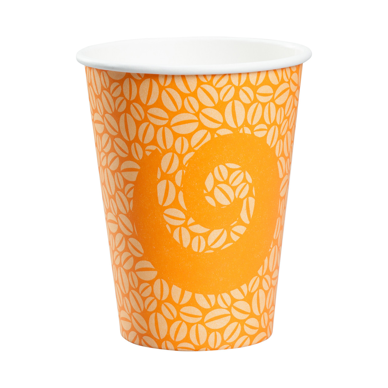 Touch Paper Hot Cups 12 fl oz 355ml Orange Design Single Wall Hot Cup TI20007