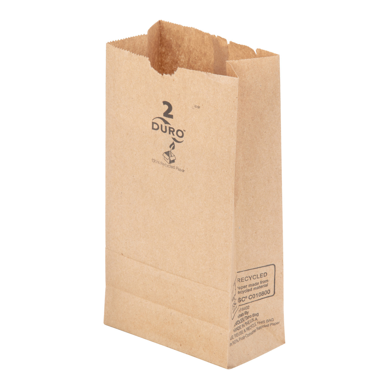 2# Dubl Life® SOS bag 30# recycled kraft FSC BPI - 500 PK (18402) 2# Dubl Life® SOS bag 30# recycled kraft FSC BPI - 500 PK (18402)