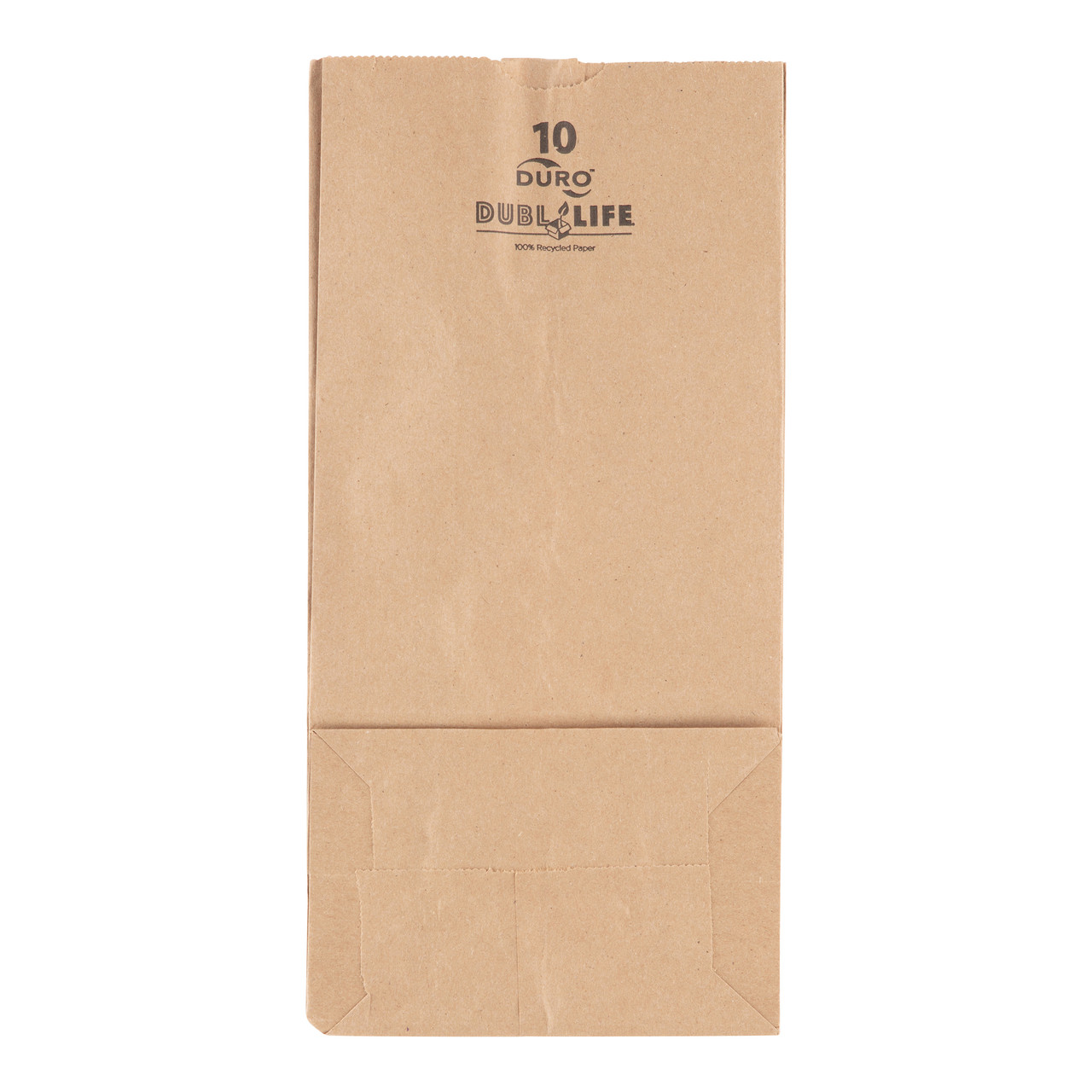 1/2# Dubl Life® SOS bag 30# recycled kraft FSC BPI - 500 PK (18410)