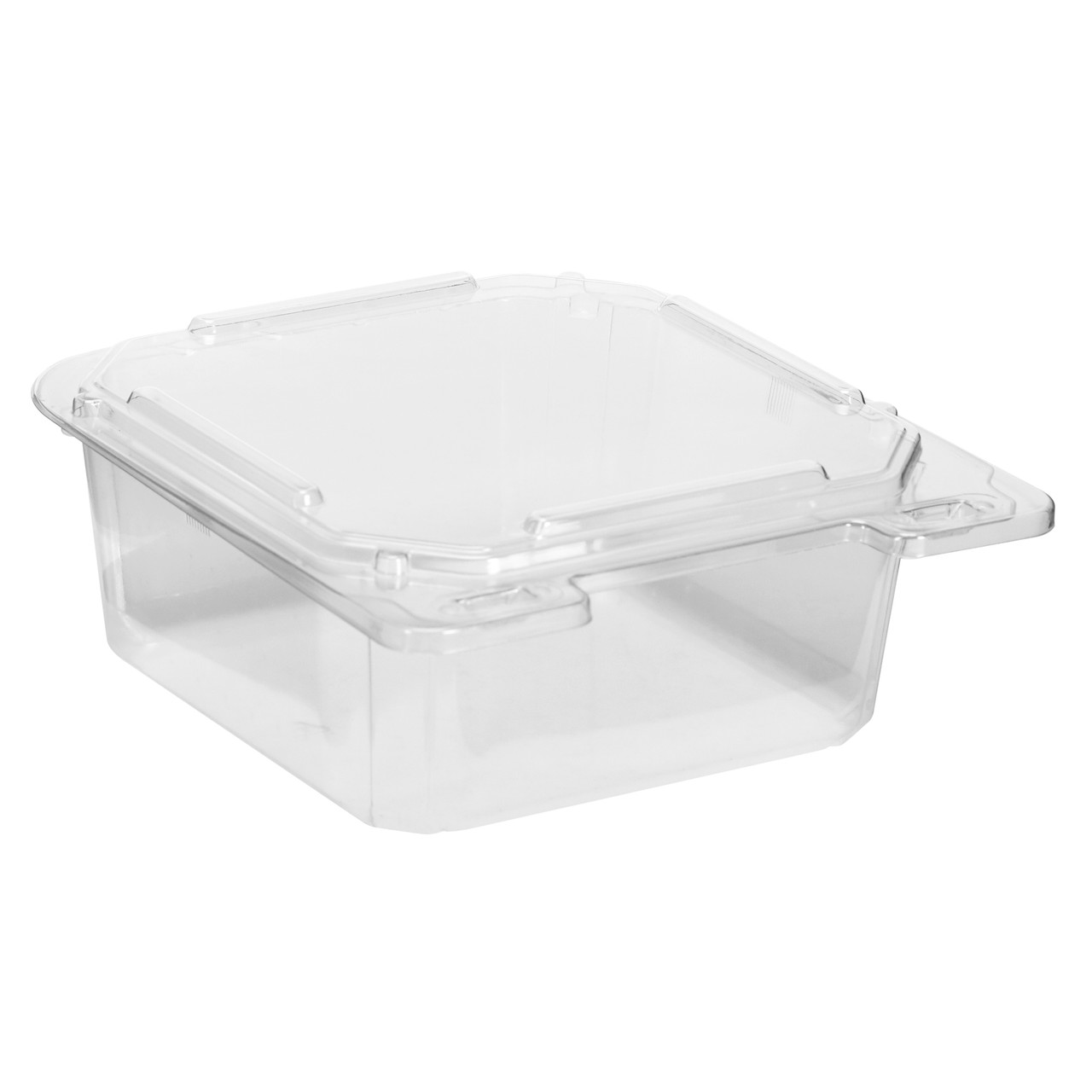 7” clear deep hinged utility container (83192) 