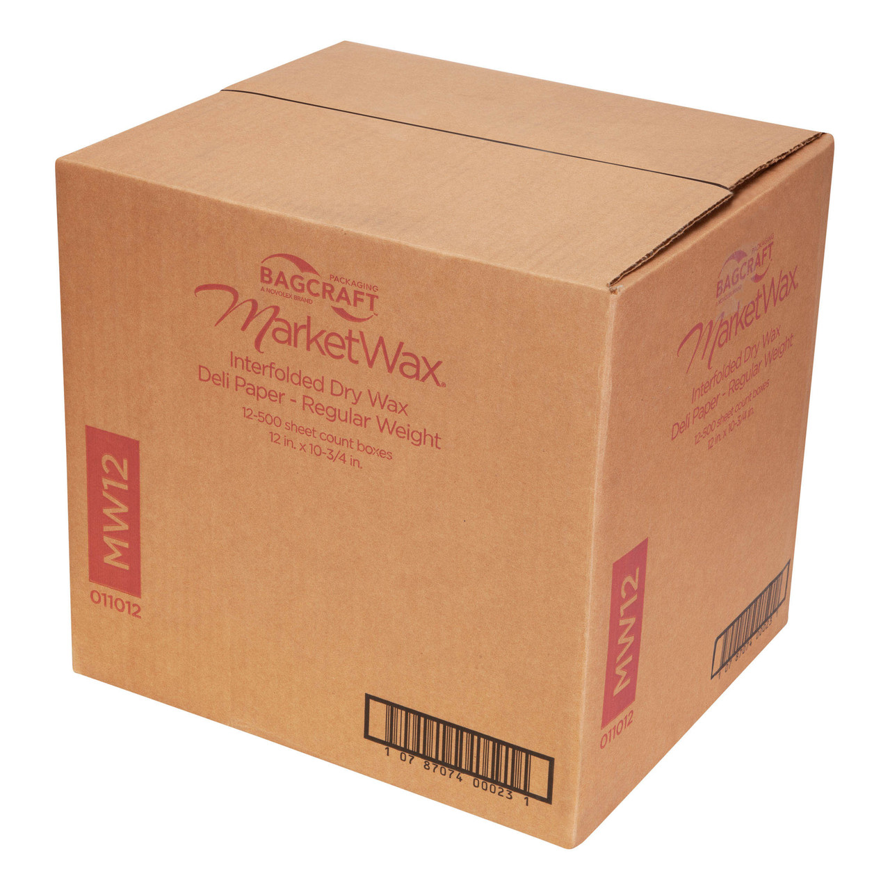 MarketWax® interfolded dry wax deli paper MW12 - Color White - Dimensions 12.00 x 10.75 (11012)