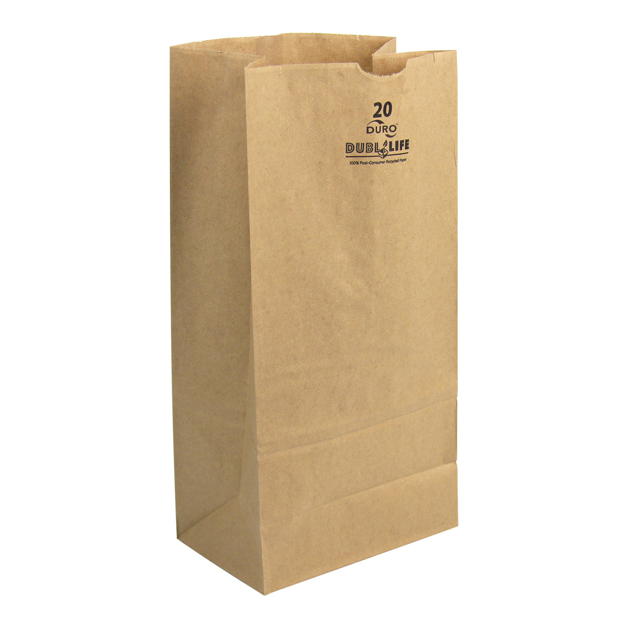 20# Dubl Life® SOS bag 40# recycled kraft FSC BPI - 500 PK (18420) 20# Dubl Life® SOS bag 40# recycled kraft FSC BPI - 500 PK (18420)