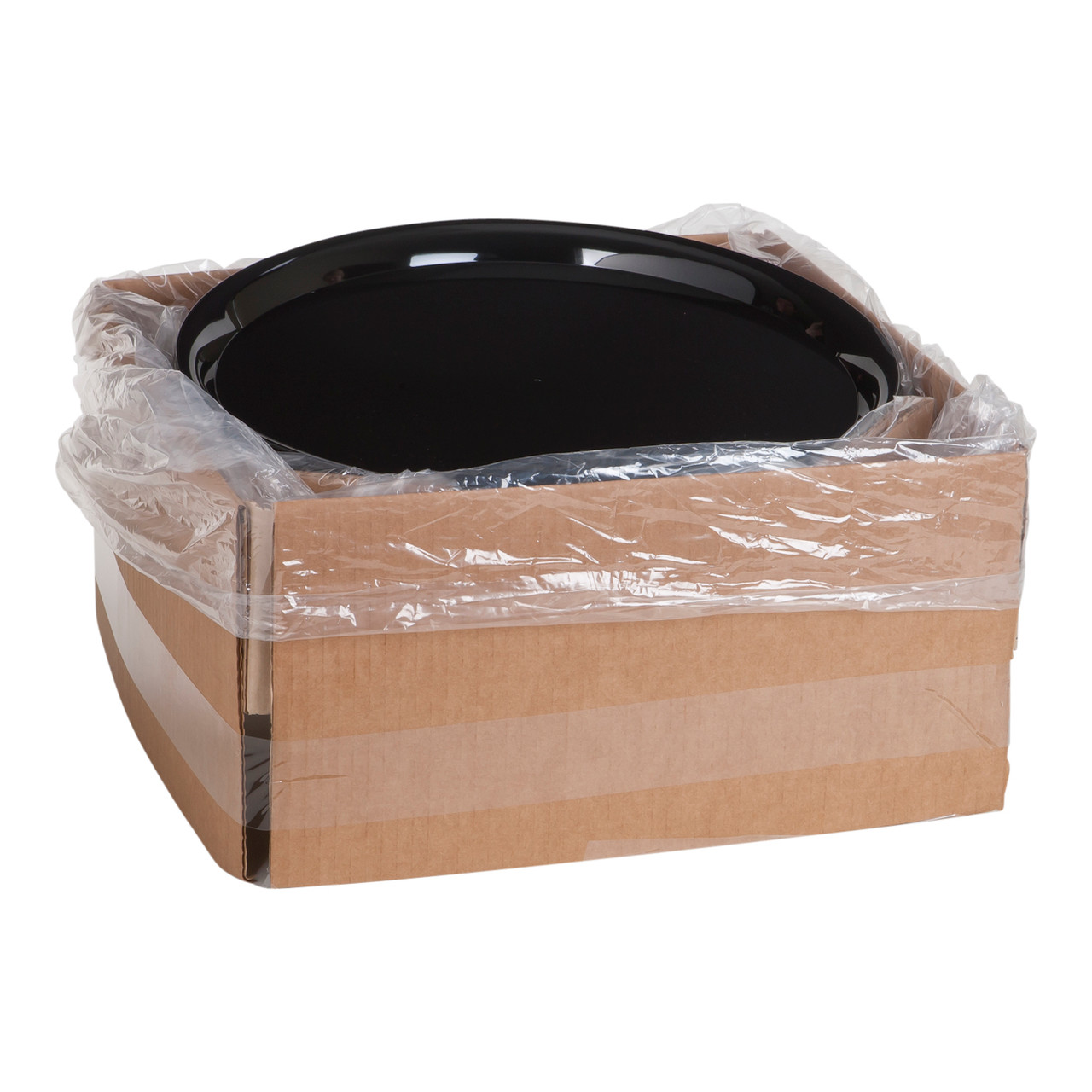 CheckMate™ Round Tray 16” Black Serving Tray (A916BL25)