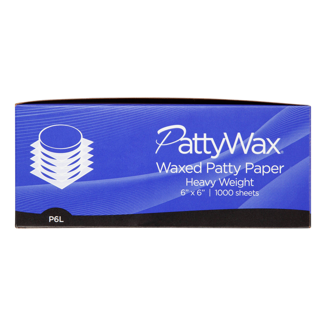 PattyWax® paper sheets waxed sheet heavy P6 - Color White - Dimensions 6.00 x 6.00 (P051601)