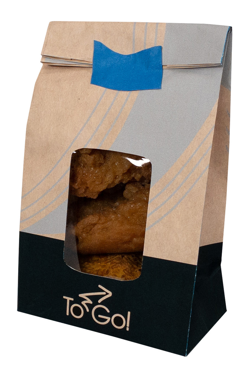 ToGo! hot meal bags EcoCraft® 4 lb window meal bag with vents - Color Natural - Dimensions 5.00 x 3.00 x 9.62 (301011) ToGo! hot meal bags EcoCraft® 4 lb window meal bag with vents - Color Natural - Dimensions 5.00 x 3.00 x 9.62 (301011)