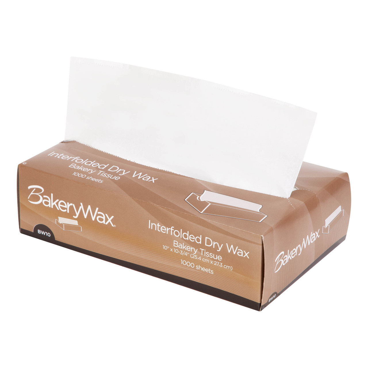 BakeryWax® interfolded dry wax tissue BW10 - Color White - Dimensions 10.00 x 10.75 (P010010)