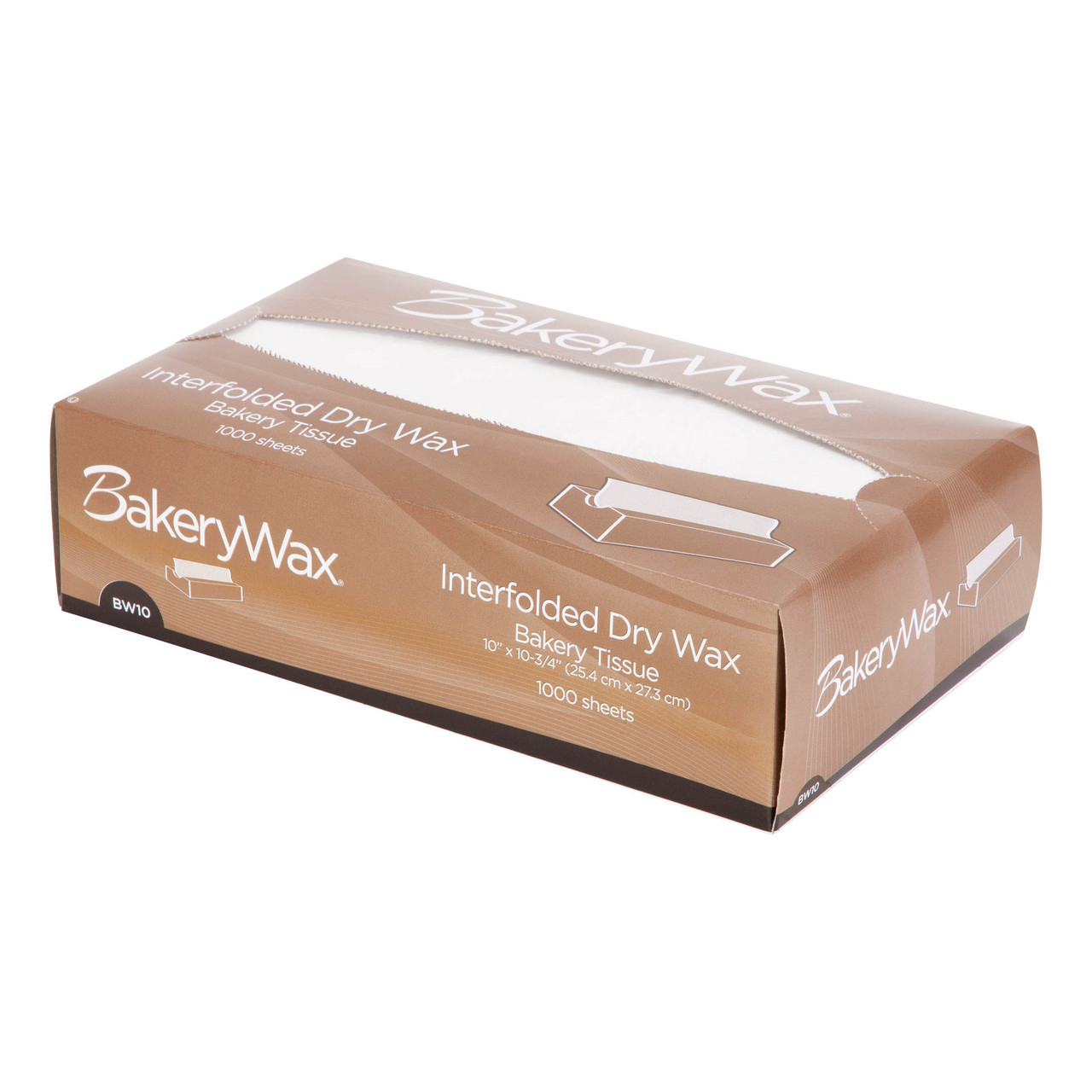 BakeryWax® interfolded dry wax tissue BW10 - Color White - Dimensions 10.00 x 10.75 (P010010)