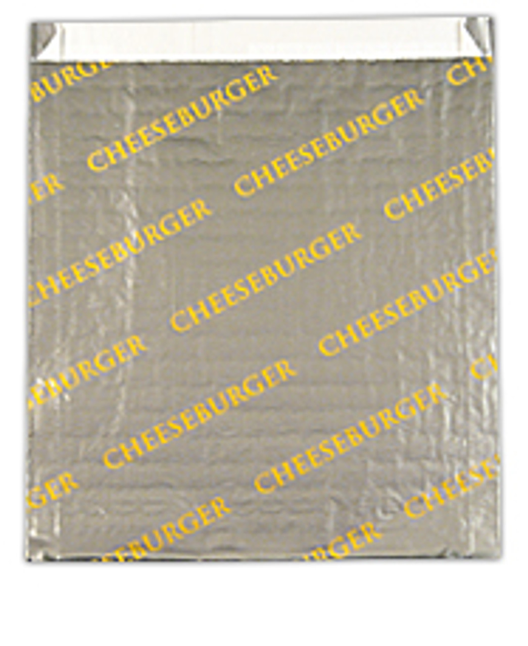 Foil single-serve honeycomb insulated sandwich bags - “Cheeseburger” - 6.00 x 0.75 x 6.50 (300524) Foil single-serve honeycomb insulated sandwich bags - “Cheeseburger” - 6.00 x 0.75 x 6.50 (300524)