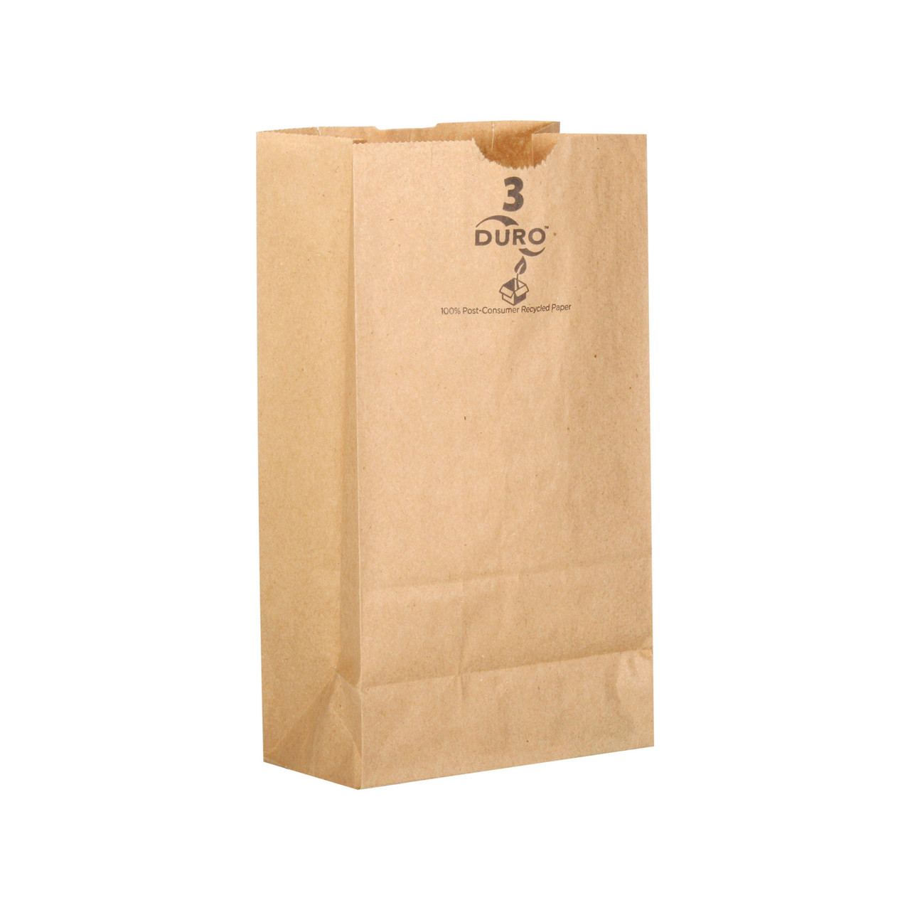 3# Dubl Life® SOS bag 30# recycled kraft FSC BPI - 500 PK (18403)