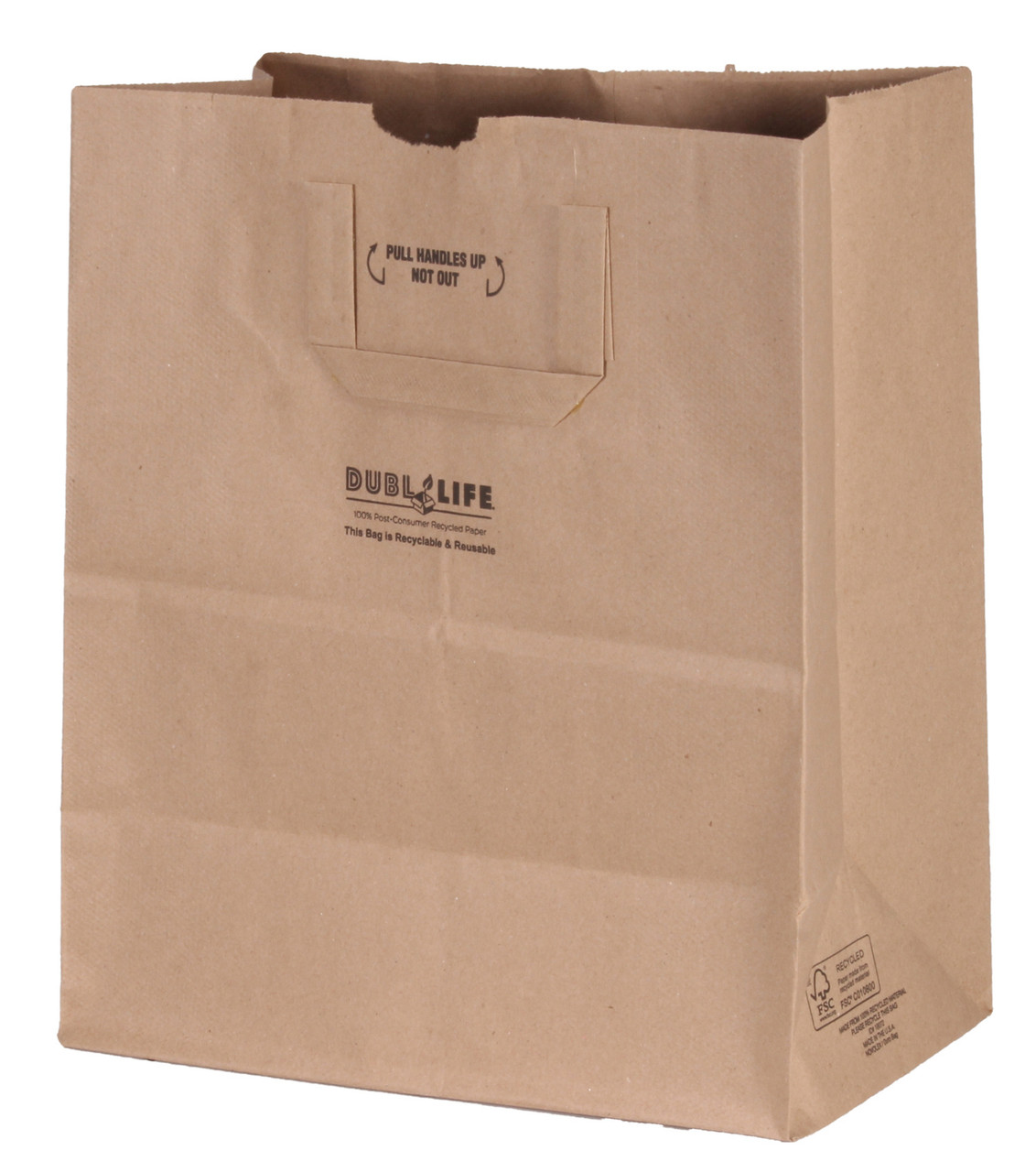 1/7 EZ-K DN Dubl Life® sack 70# recycled kraft FSC BPI - 300 PK (18072) 1/7 EZ-K DN Dubl Life® sack 70# recycled kraft FSC BPI - 300 PK (18072)