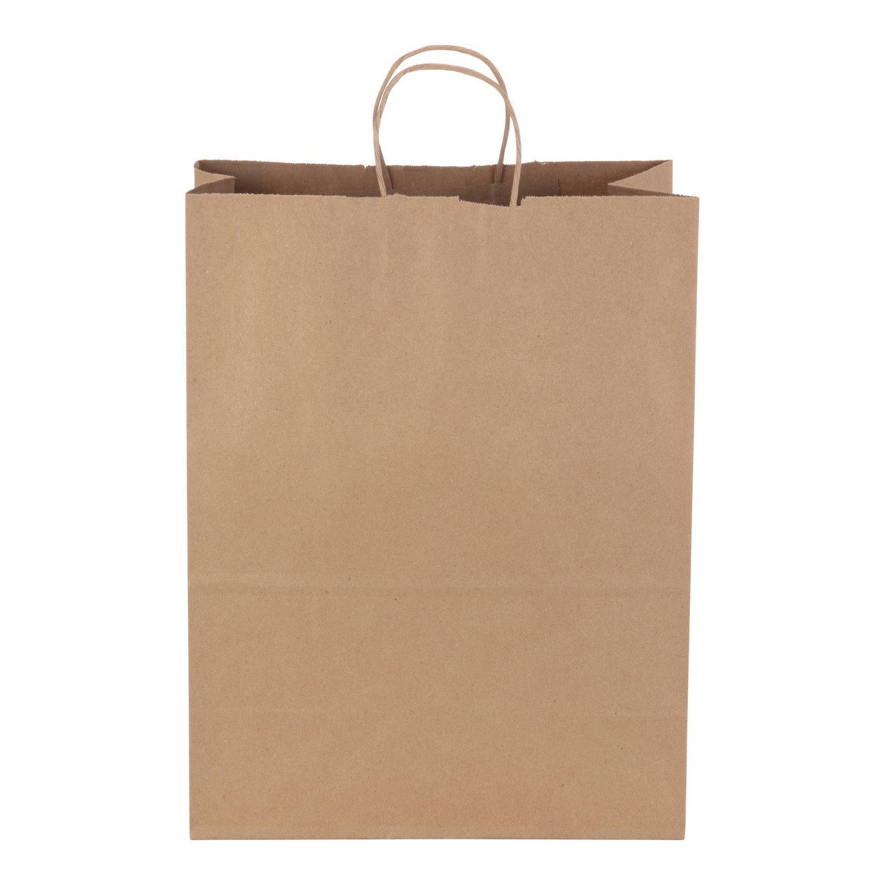 Jr. Mart Dubl Life® shopping bag 65# recycled kraft FSC BPI - 250 PK (87523)