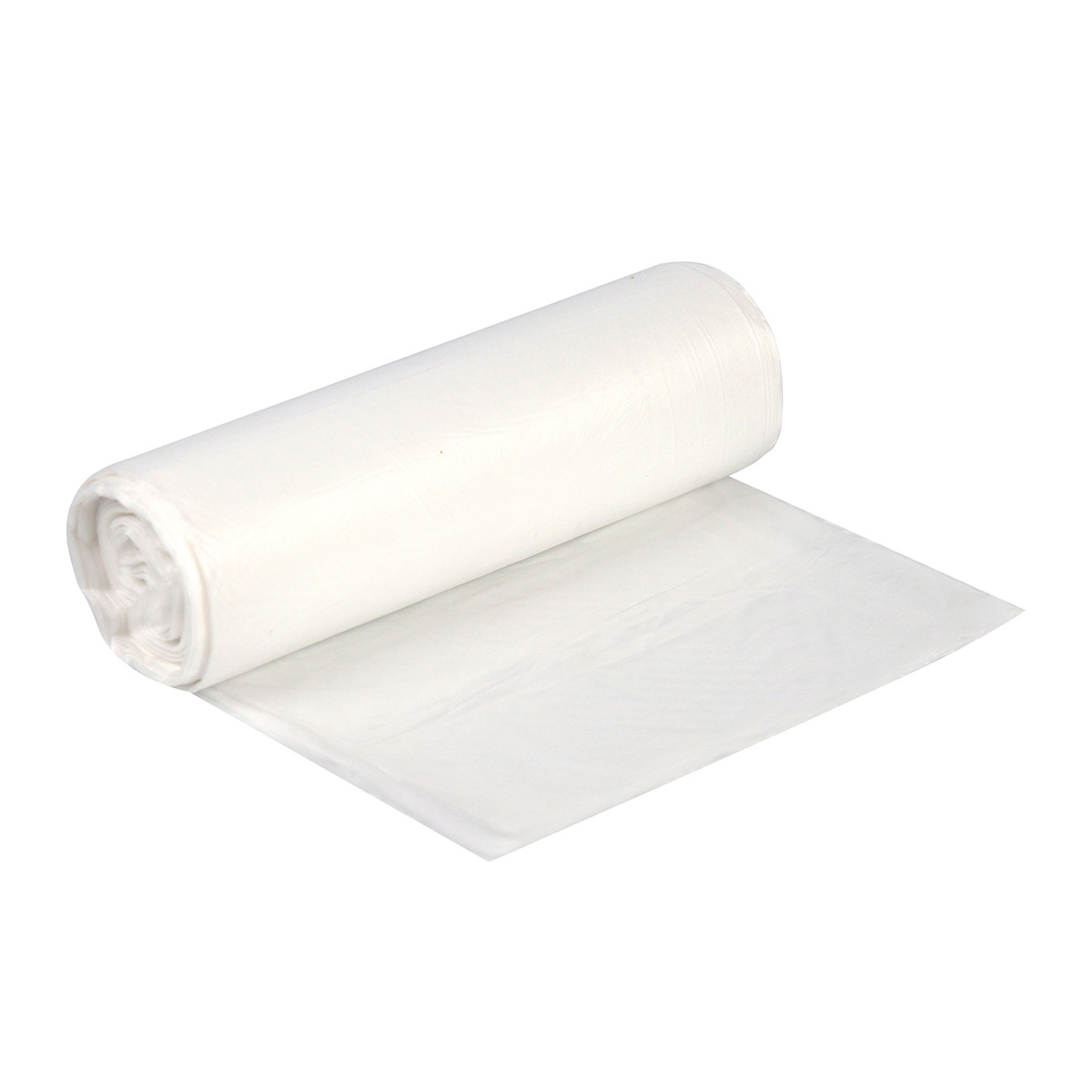 Stock LLDPE Can Liners - 12-16 Gal 24 x 23 LLDPE 0.70 Mil Clear 20/25 Rolls (H4832HC R01)