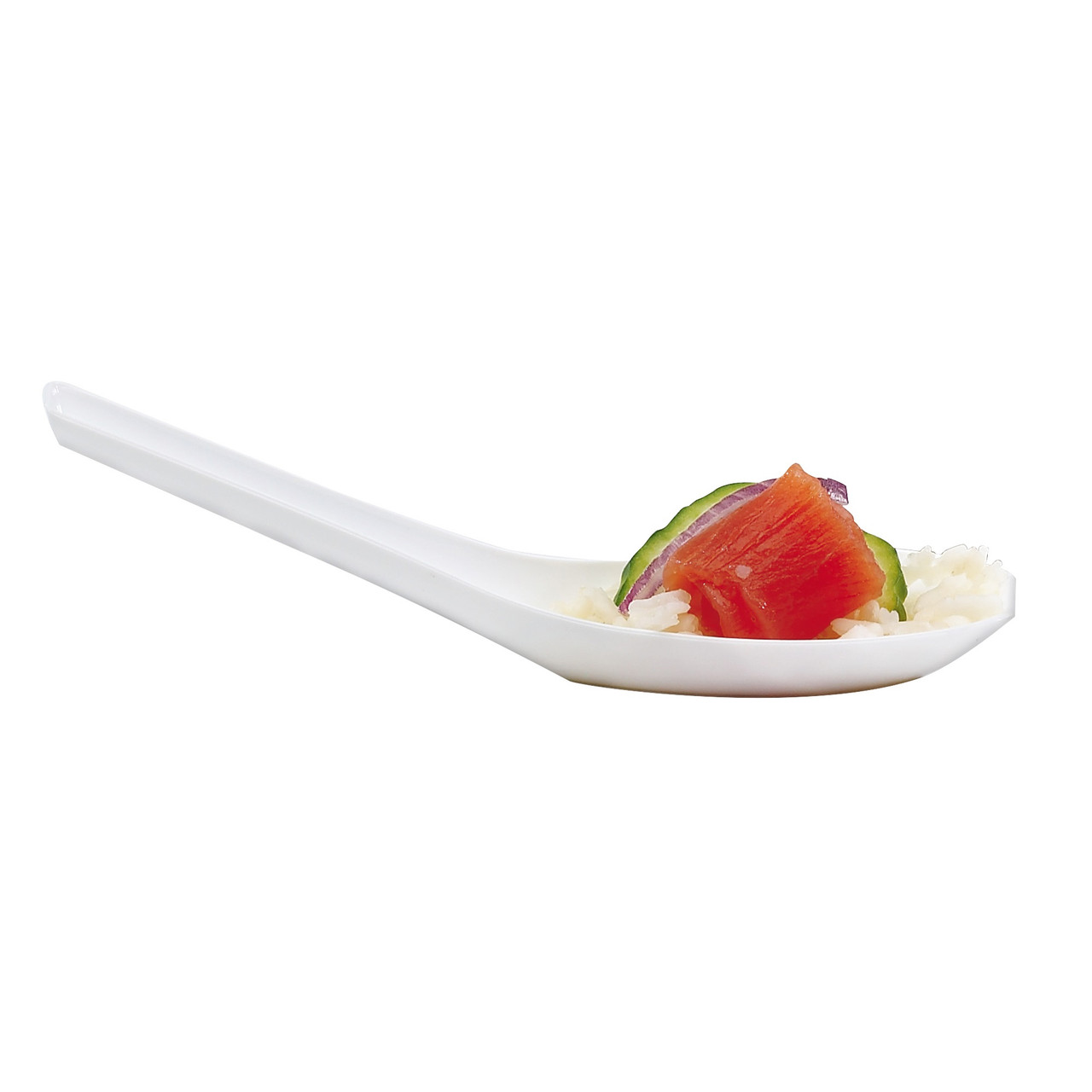 Petites® Servingware 5” White Asian Spoon (APTASIA2WH) Petites® Servingware 5” White Asian Spoon (APTASIA2WH)