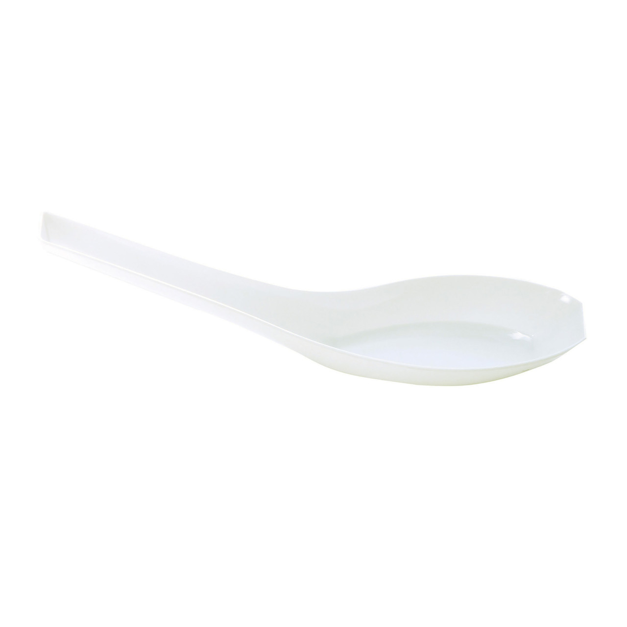 Petites® Servingware 5” White Asian Spoon (APTASIA2WH)