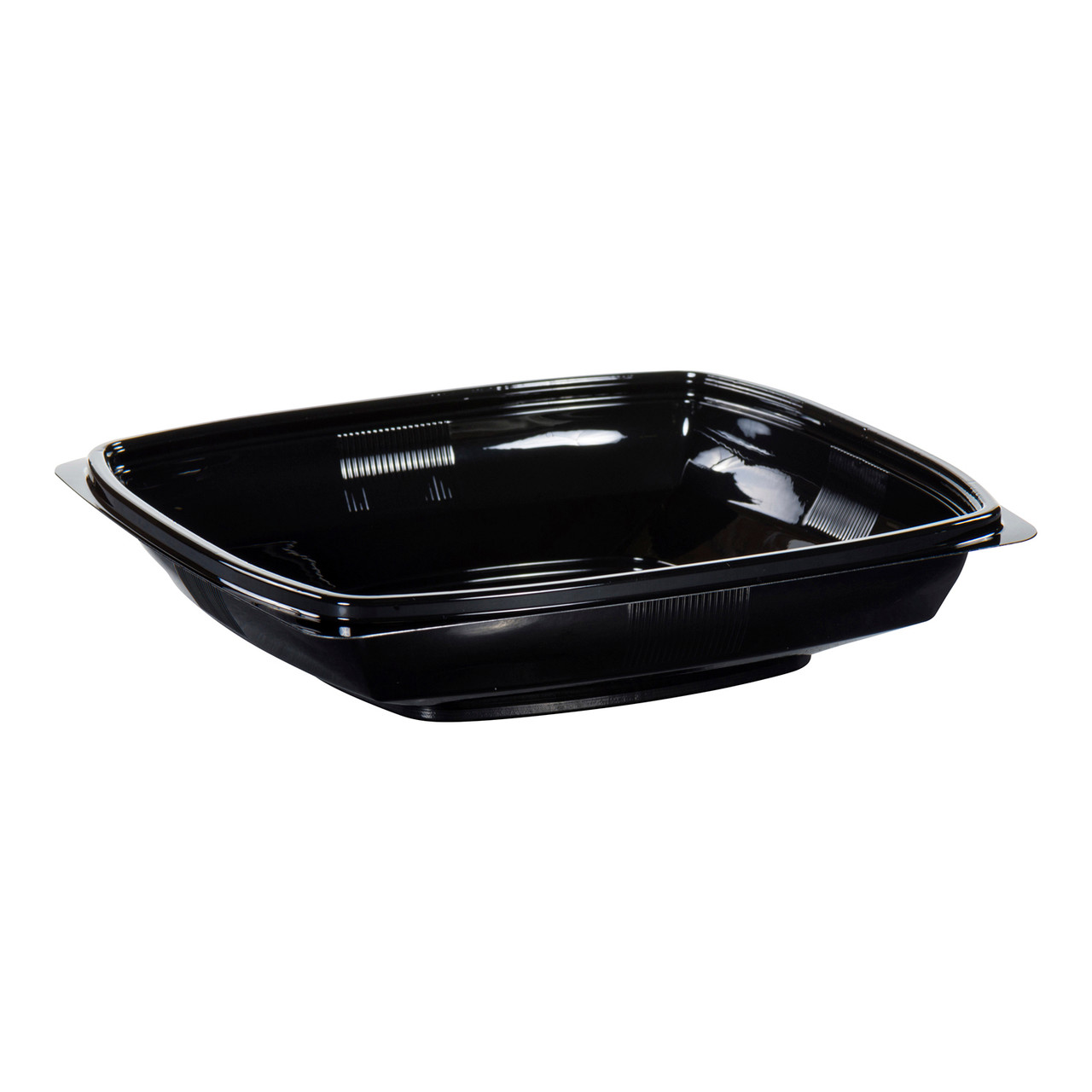 POLAR PAK® Square Bowl 7.5” 24 oz Black Bowl (5DD024BK)