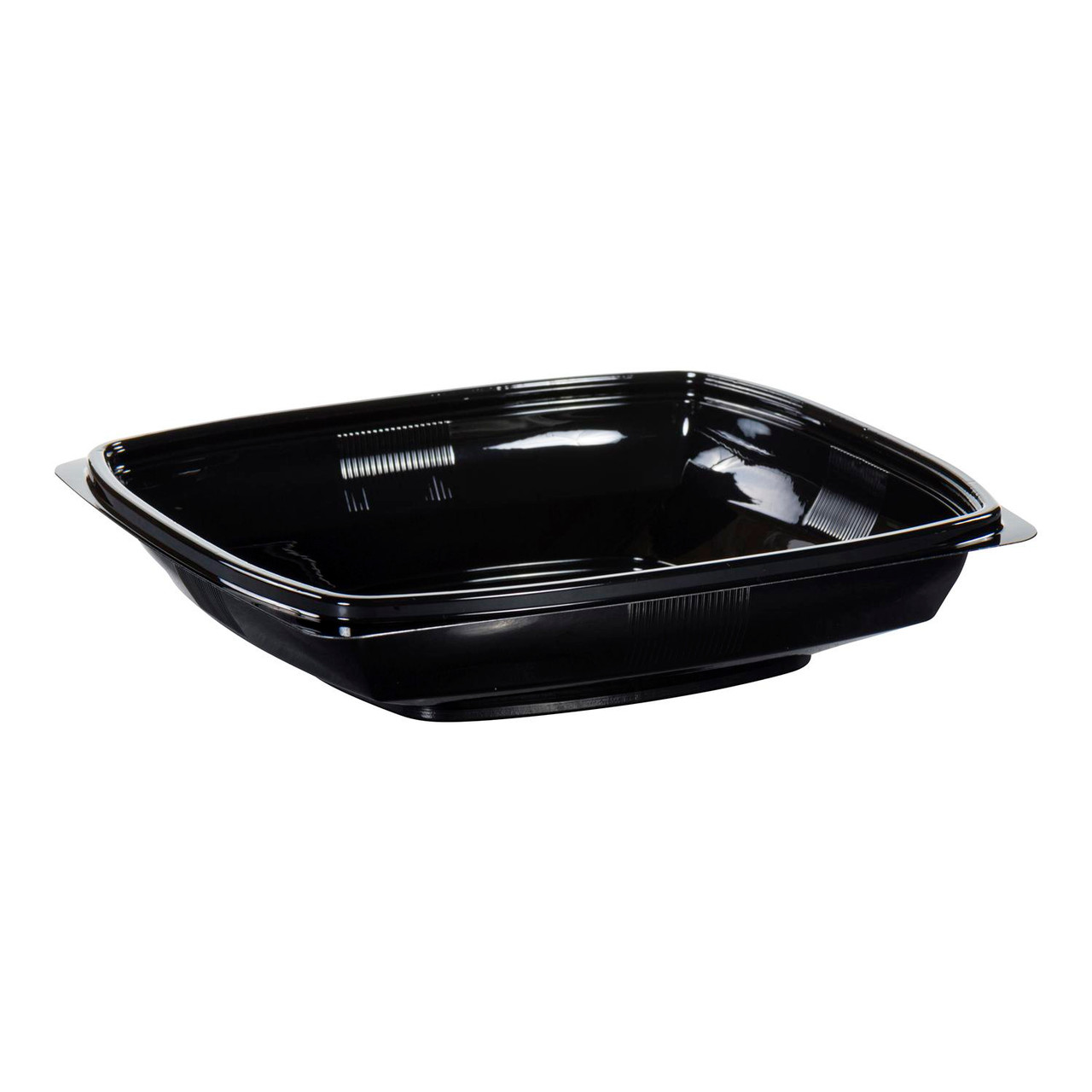 POLAR PAK® Square Bowl 7.5” 24 oz Black Bowl (5DD024BK)