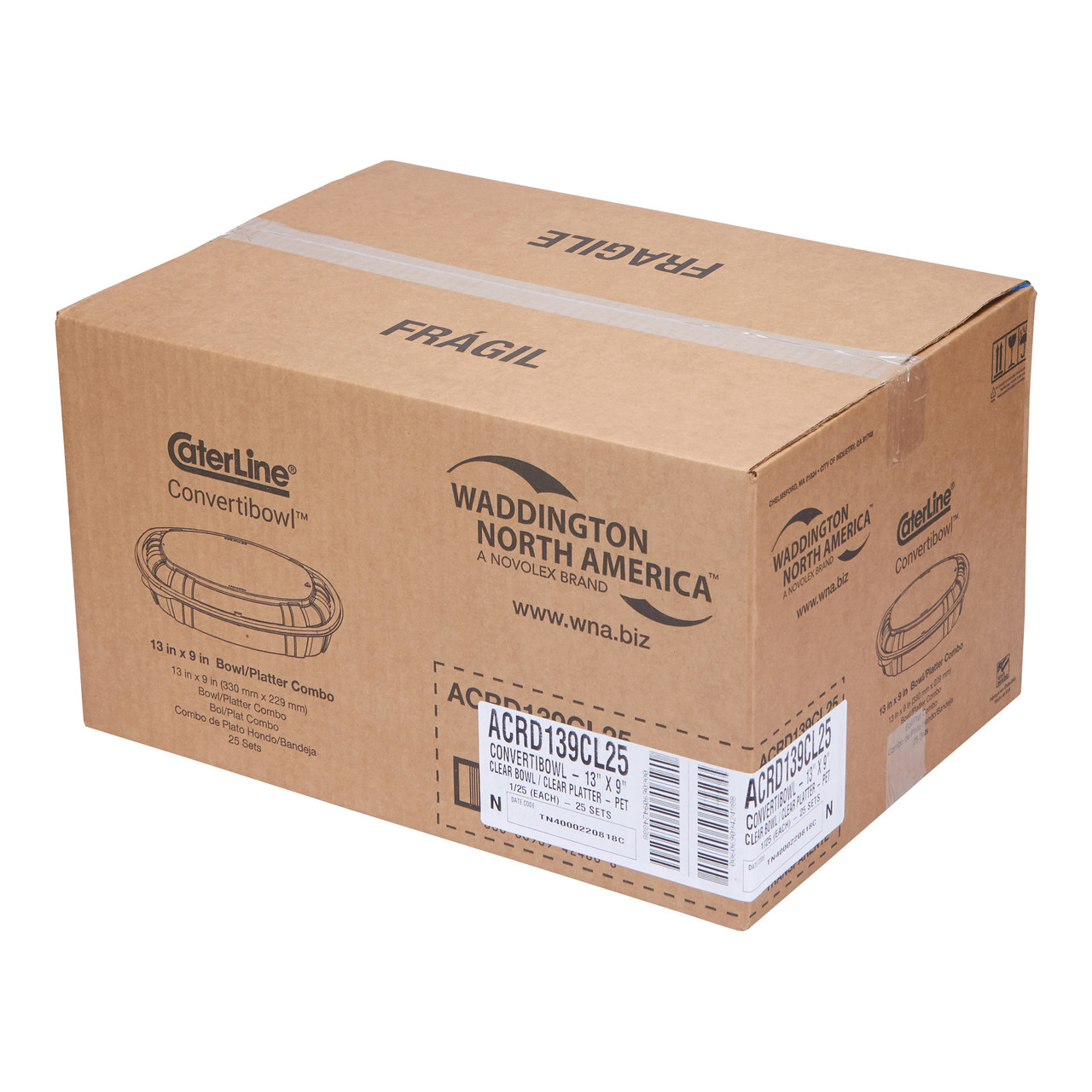 CaterLine® Convertibowl™ Convertibowl™ 13”x 9” Lid/Tray and Bowl Combo (ACRD139CL25)