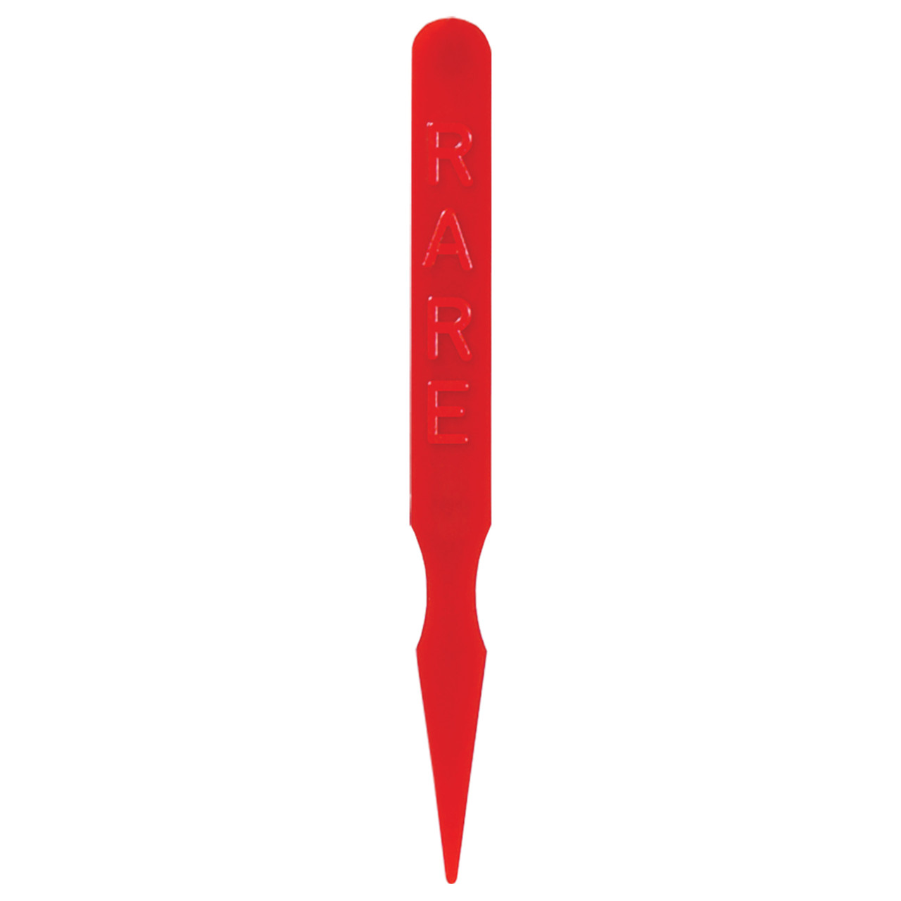 Spirit ® Picks & Utensils 3” Red: RARE Plastic Steak Marker (SPSMRARE3CT2M)