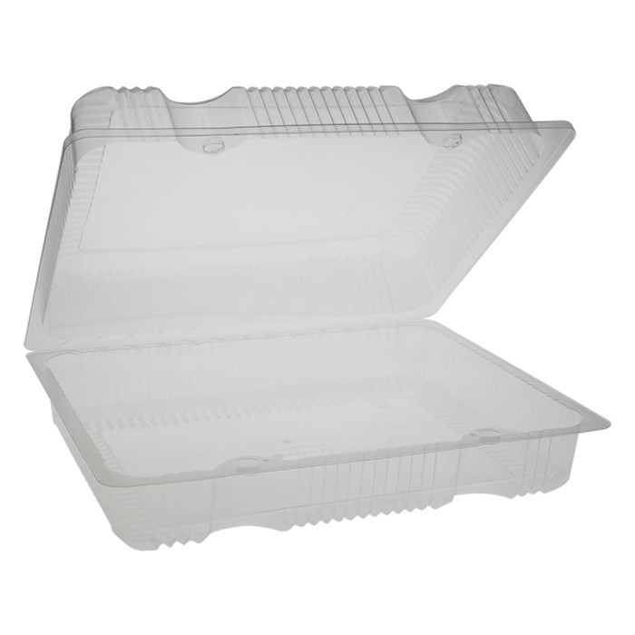 Pactiv Evergreen 13'' X 10'' X 4.25'' PET Hinged Lid Bakery