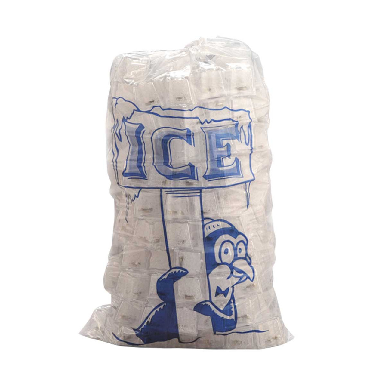 Ice Bags - 8 lb ice bag flat/loose 11.00 x 19.00 - 12 x 3