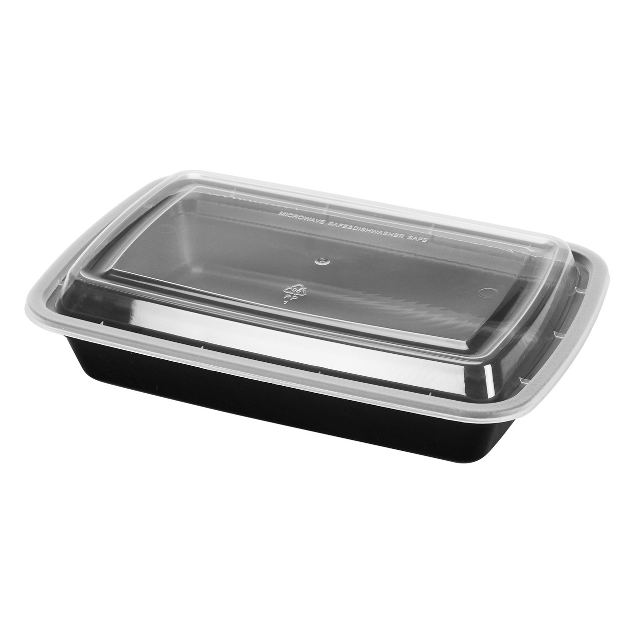 Blaze Hot Food Packaging 38 oz Microwave Safe Container & Lid Combo Pack (IMRCT38CMB150)