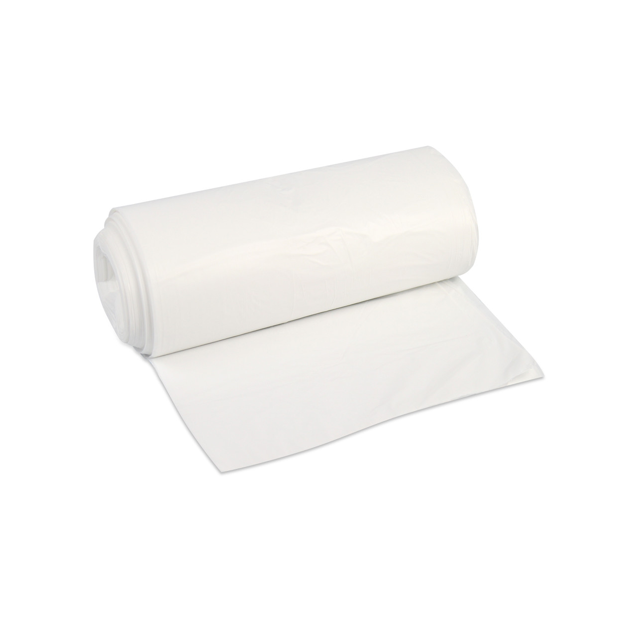 AccuFit® Stock Can Liners - 55 Gal 40 x 53 LLDPE 1.30 Mil Clear 5/20 Rolls (H8053PC R01)