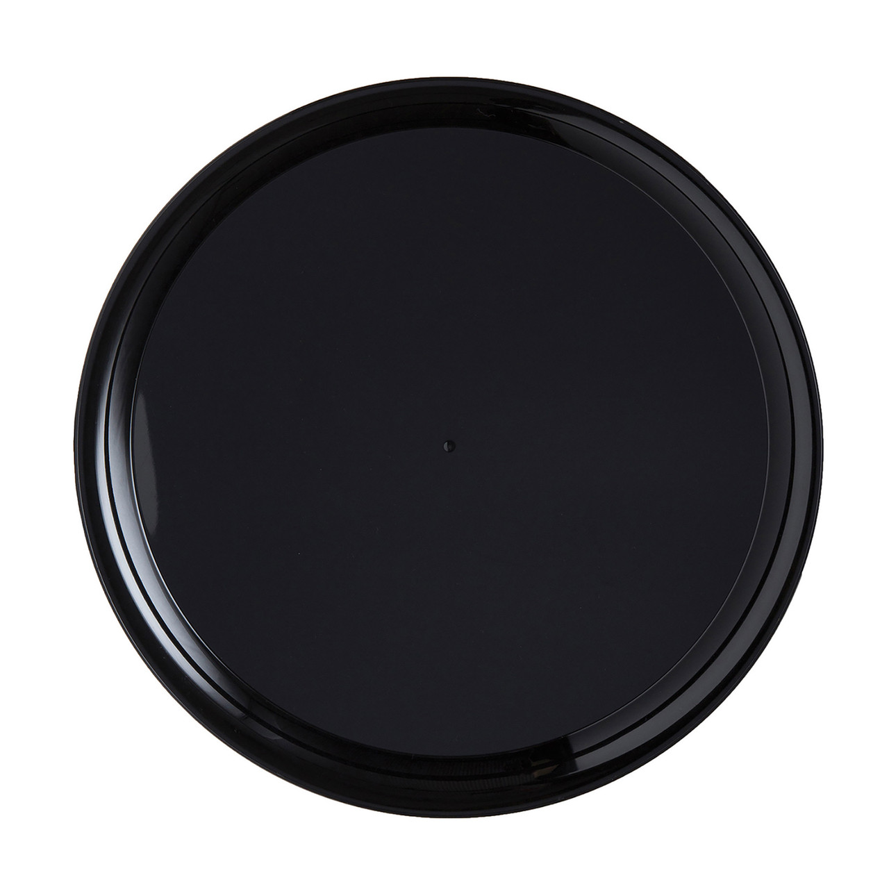 CheckMate™ Round Tray 16” Black Serving Tray (A916BL25)