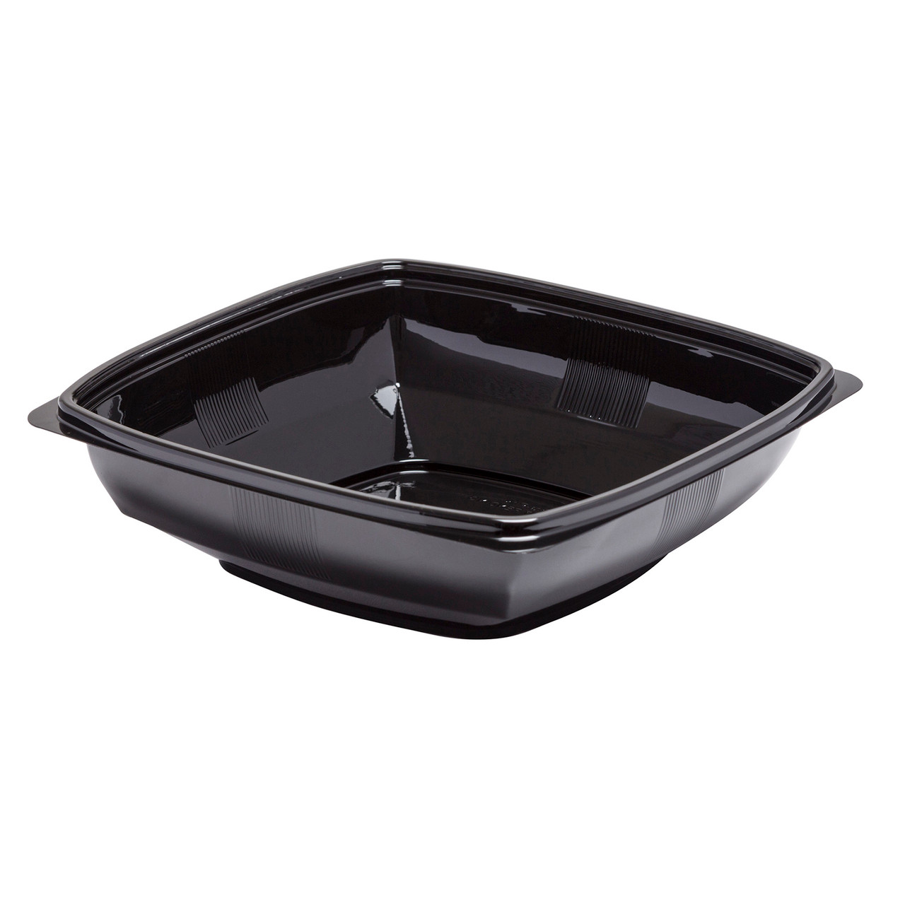 POLAR PAK® Square Bowl 7.5” 32 oz Black Bowl (5DD032BK)