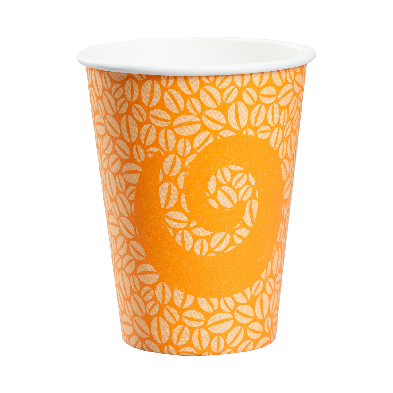 Touch Paper Hot Cups 12 fl oz (355ml) Orange Design Single Wall Hot Cup (TI20007)