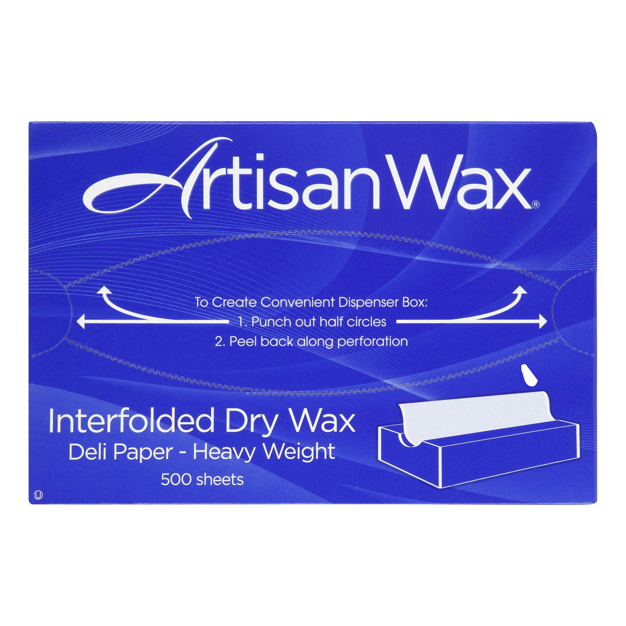 ArtisanWax interfolded heavy dry wax deli paper AW8 - Color White - Dimensions 8.00 x 10.75 (P012008)