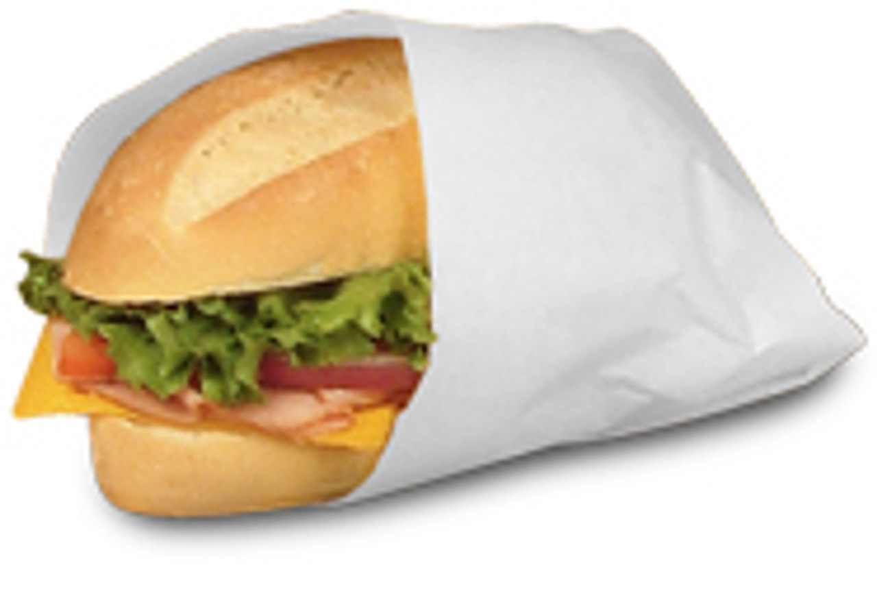 Sandwich wraps & basket liners Grease resistant paper wrap & liner EW1516 - Color White - Dimensions 15.00 x 16.00 (P057015)