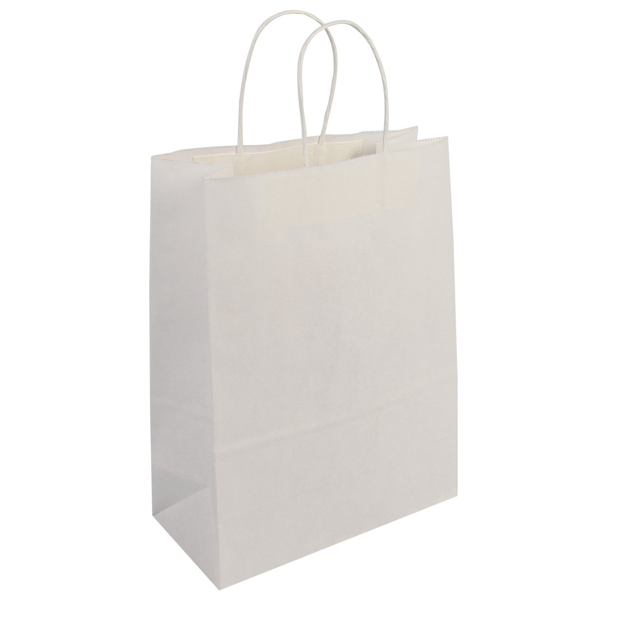 Virgin white & natural kraft shopping bags Missy - 10.00 x 5.00 x 13.00 (84641)