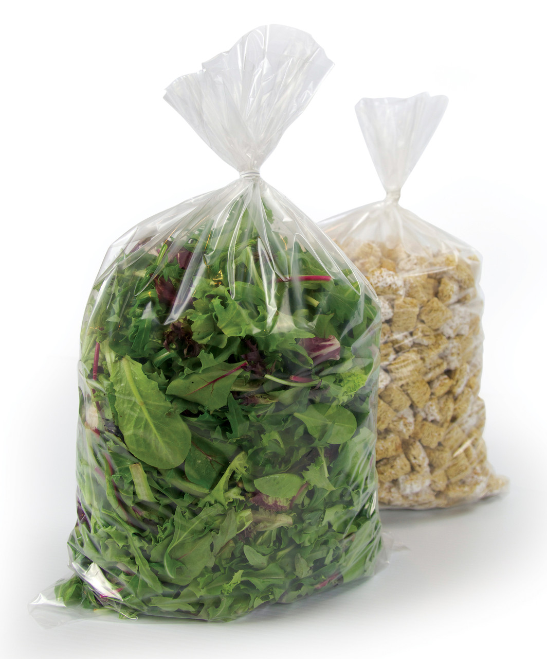 Clear Non-Vented Food Bags - 8.00 x 3.00 x 1.005 LLDPE 0.75 Mil Clear 1000 (F1115RC)