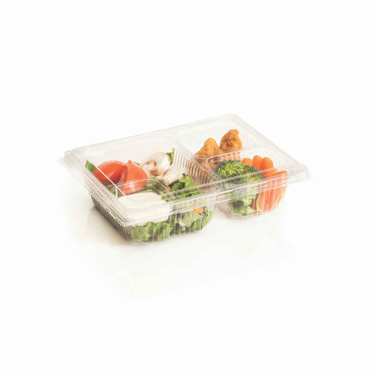 Polar Pak® Grab & Go Containers Clear Lid for 3 Compartment Container (82725)