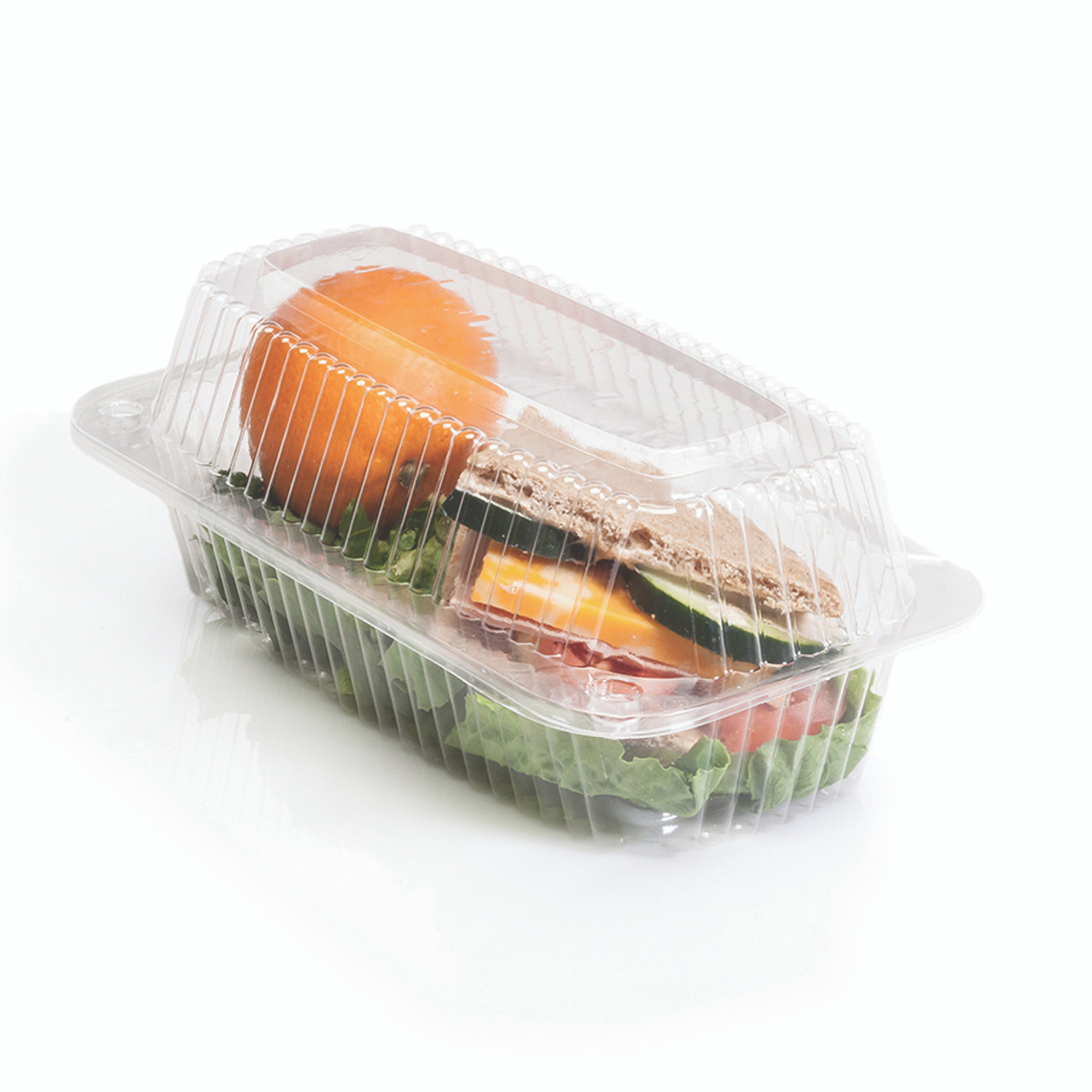 Polar Pak® Grab & Go Containers 8” Clear Hinged Submarine Container (29250)