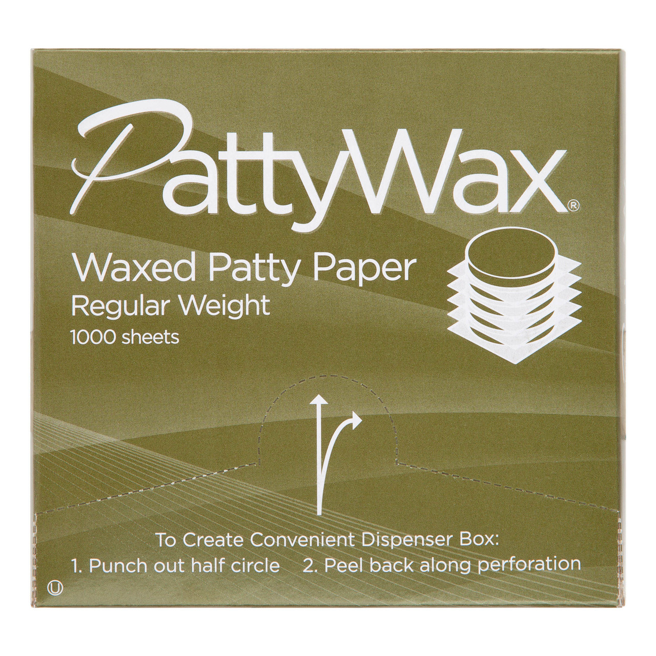 PattyWax® paper sheets waxed sheet regular L475 - Color White - Dimensions 4.75 x 5.00 (P050475)